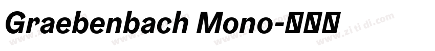Graebenbach Mono字体转换